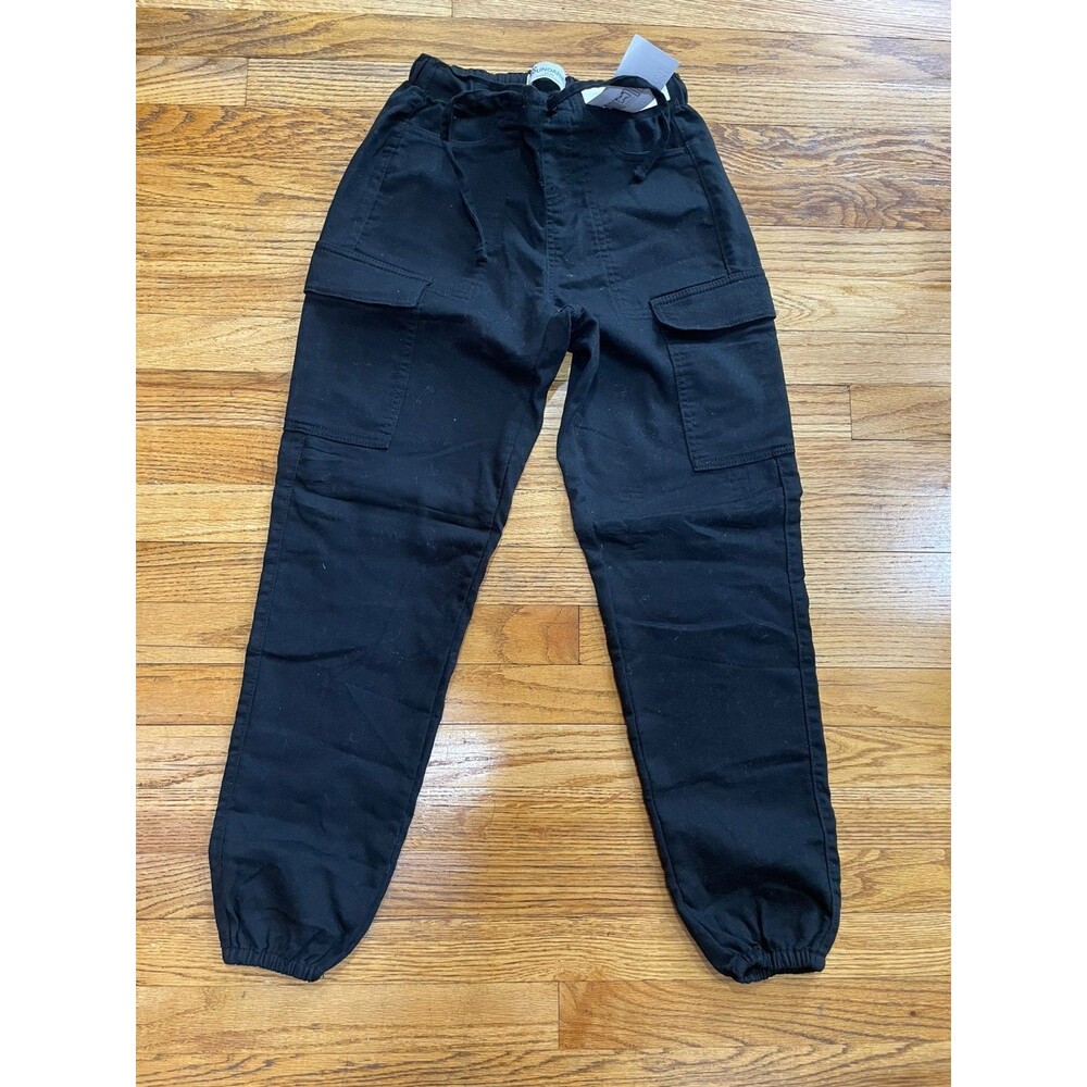 No Boundaries Women’s Cargo Chino Pants Size S Black Utility Casual